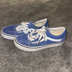 Vans Blue and White Women's Shoes